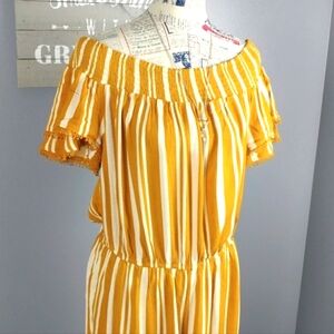 Xhilaration L Striped jumpsuit
